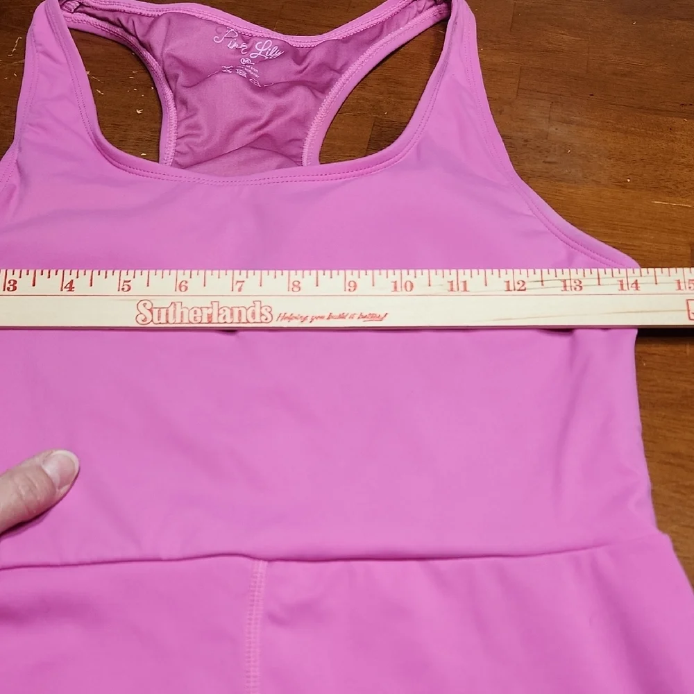 Pink Lily Vibrant Pink Racerback Romper